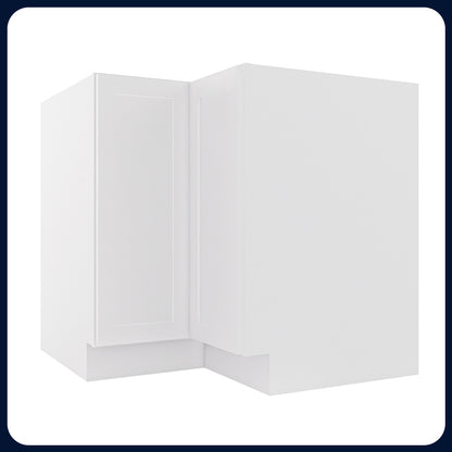 White Shaker Lazy Susan Cabinets - 1 Door / 2 Trays LS36