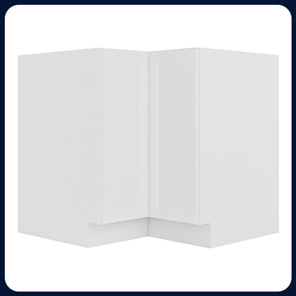 White Shaker Lazy Susan Cabinets - 1 Door / 2 Trays LS36