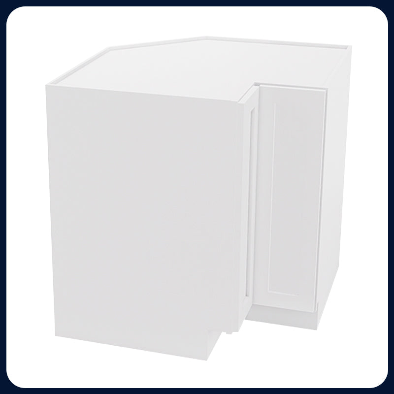 White Shaker Lazy Susan Cabinets - 1 Door / 2 Trays LS36