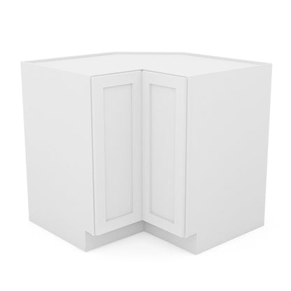 White Shaker Lazy Susan Cabinets - 1 Door / 2 Trays LS36