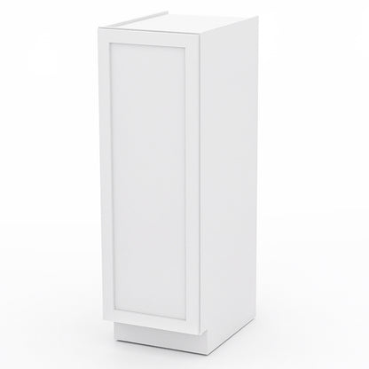 White Shaker Pantry Base Cabinets - 1 Door / 2 Shelves PB185424