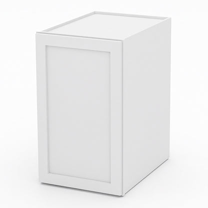 White Shaker Pantry Wall Cabinets - 30H - 1 Door / 2 Shelves PW183024