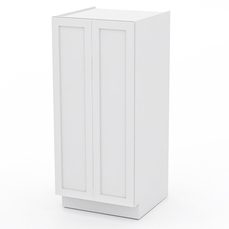 White Shaker Pantry Wall Cabinets - 42H - 2 Doors / 3 Shelves PW244224