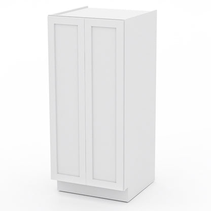 White Shaker Pantry Wall Cabinets - 42H - 2 Doors / 3 Shelves PW244224