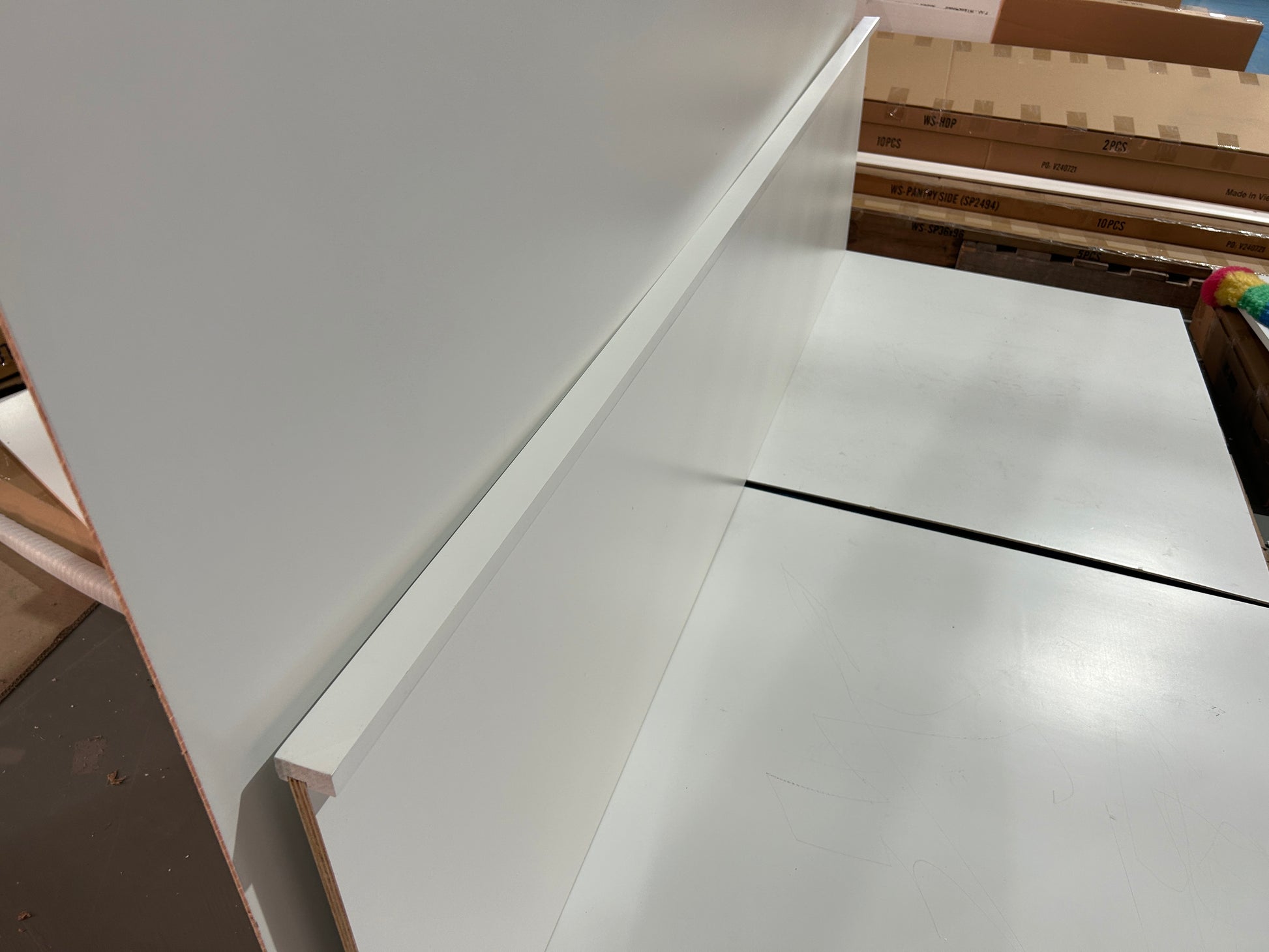 White Shaker Refrigerator and Dishwasher Panel FP24