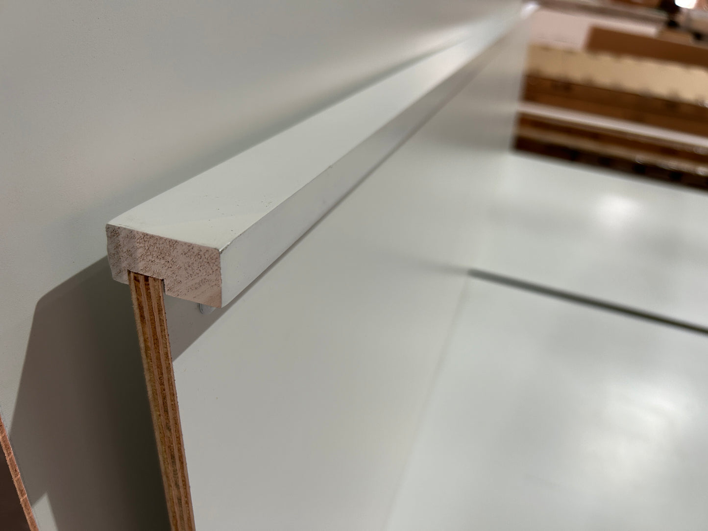 White Shaker Refrigerator and Dishwasher Panel FP24