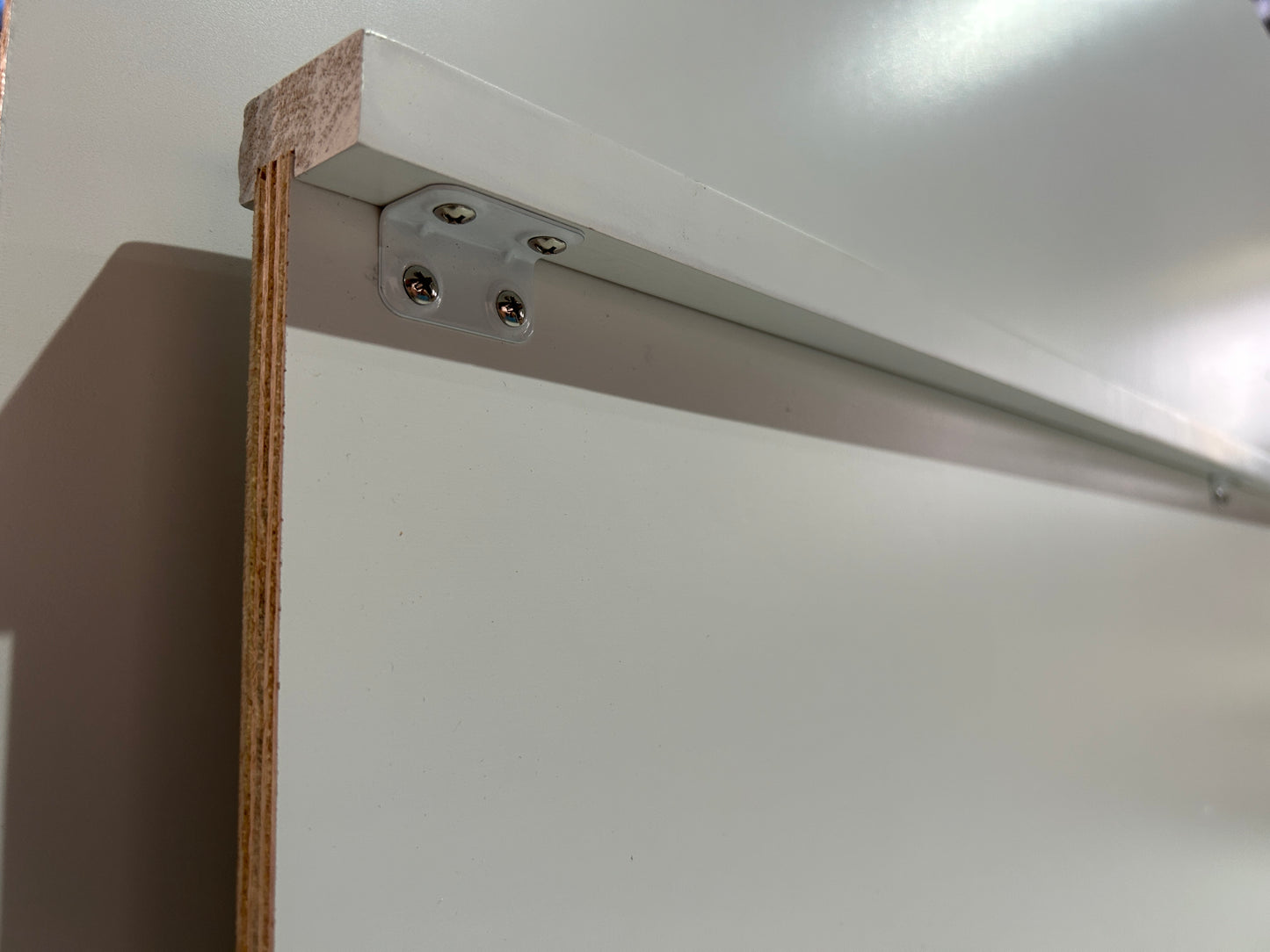 White Shaker Refrigerator and Dishwasher Panel FP24
