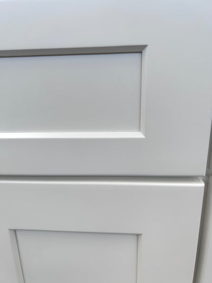 White Shaker Vanity Sink Cabinets - 6 Drawers VSD4821