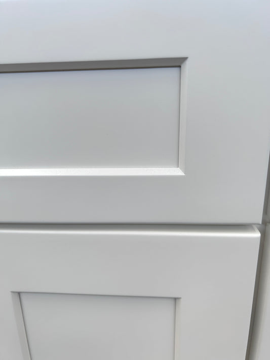 White Shaker Vanity Sink Cabinets - 6 Drawers VSD4821