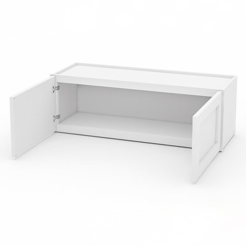 White Shaker Wall Cabinets - 12/15/18/21H - 2 Doors W3612