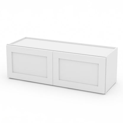 White Shaker Wall Cabinets - 12/15/18/21H - 2 Doors W3612