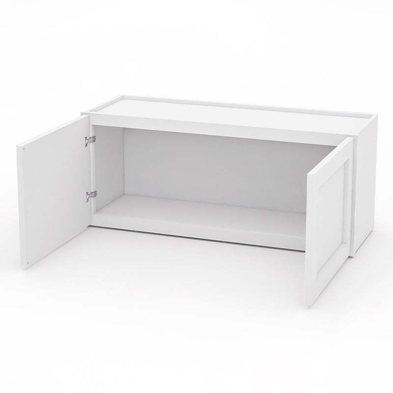 White Shaker Wall Cabinets - 12/15/18/21H - 2 Doors W3615