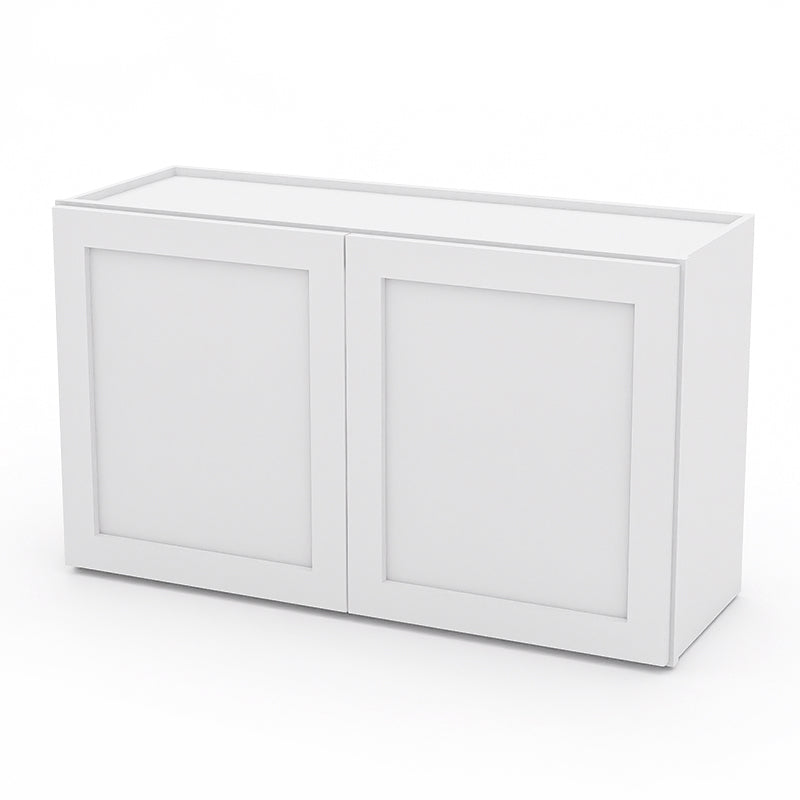 White Shaker Wall Cabinets - 12/15/18/21H - 2 Doors W3621