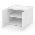 White Shaker Wall Cabinets - 24H x 24D - 2 Doors / 1 Shelf
