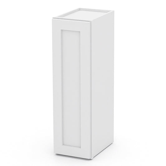 White Shaker Wall Cabinets - 30/36H - 1 Door / 2 Shelves W0930