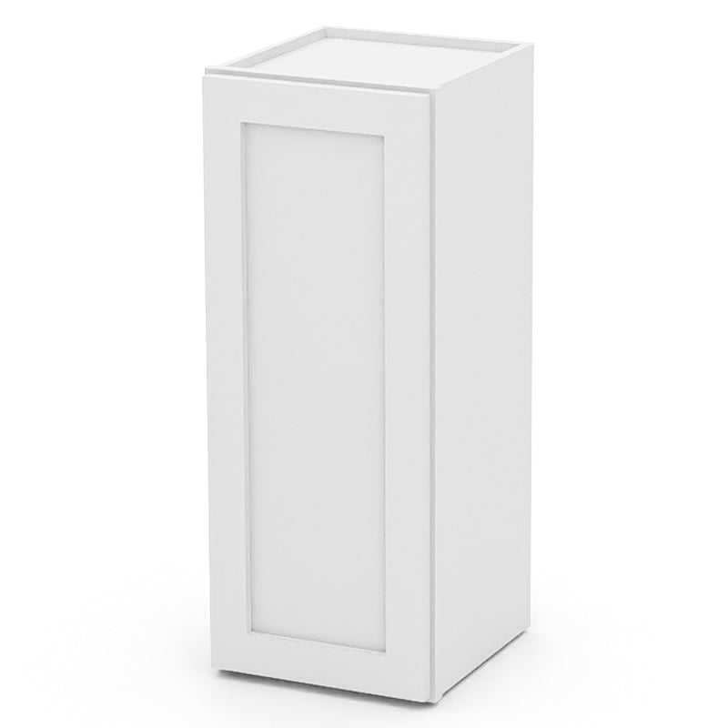 White Shaker Wall Cabinets - 30/36H - 1 Door / 2 Shelves W1230