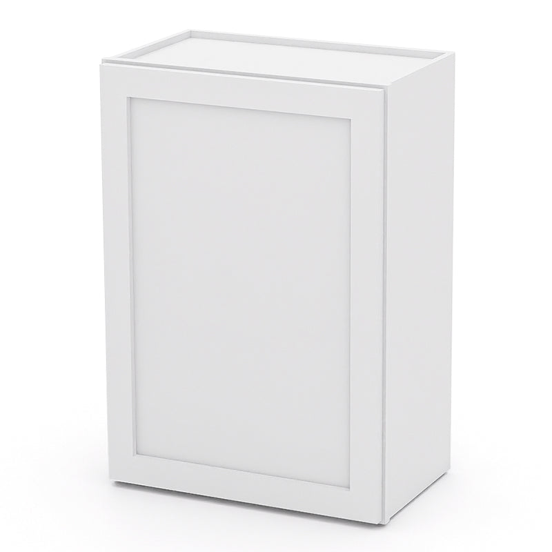White Shaker Wall Cabinets - 30/36H - 1 Door / 2 Shelves W2130
