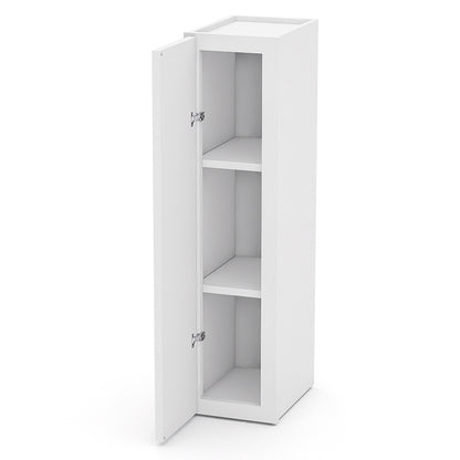 White Shaker Wall Cabinets - 30/36H - 1 Door / 2 Shelves W0936
