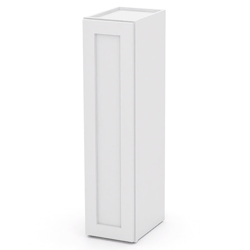 White Shaker Wall Cabinets - 30/36H - 1 Door / 2 Shelves W0936