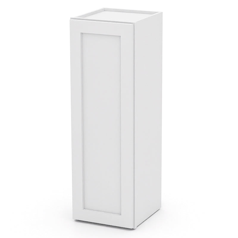 White Shaker Wall Cabinets - 30/36H - 1 Door / 2 Shelves W1236