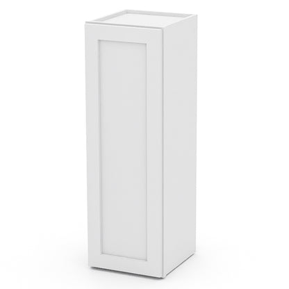 White Shaker Wall Cabinets - 30/36H - 1 Door / 2 Shelves W1236