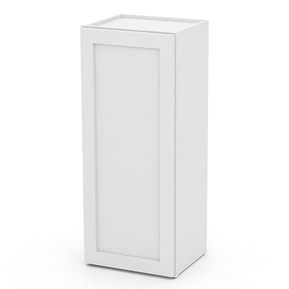 White Shaker Wall Cabinets - 30/36H - 1 Door / 2 Shelves W1536