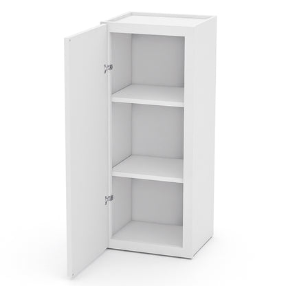 White Shaker Wall Cabinets - 30/36H - 1 Door / 2 Shelves W1536