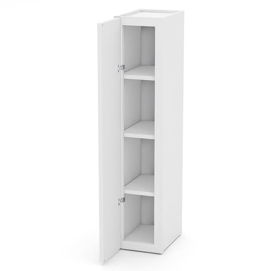 White Shaker Wall Cabinets - 42H - 1 Door / 3 Shelves W0942