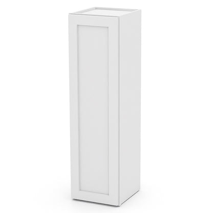 White Shaker Wall Cabinets - 42H - 1 Door / 3 Shelves W1242