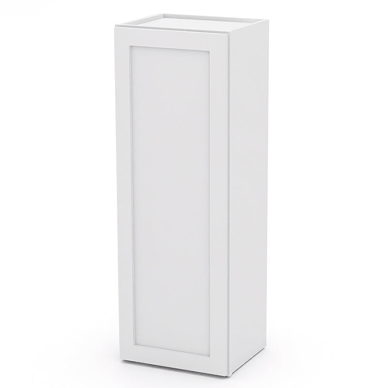 White Shaker Wall Cabinets - 42H - 1 Door / 3 Shelves W1542