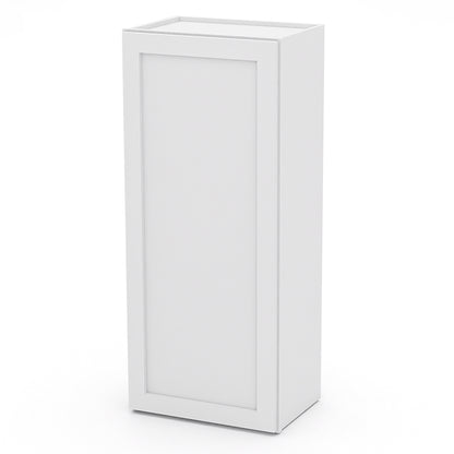 White Shaker Wall Cabinets - 42H - 1 Door / 3 Shelves W1842
