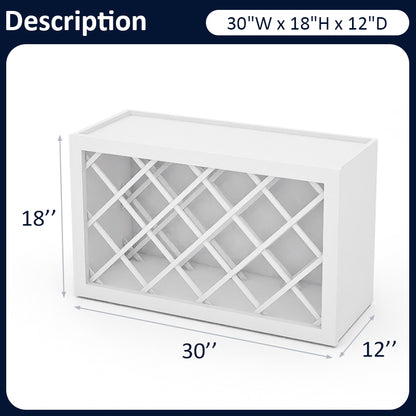 White Shaker Wine Rack WRC3018